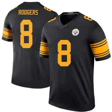 Men's Aaron Rodgers Pittsburgh Steelers Nike Legend Color Rush Jersey - Black
