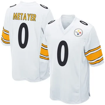 Men's Chamon Metayer Pittsburgh Steelers Nike Game Jersey - White