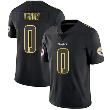 Men's Tamon Lynum Pittsburgh Steelers Nike Limited Jersey - Black Impact