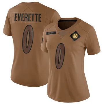Women's Daylen Everette Pittsburgh Steelers Nike Limited 2023 Salute To Service Jersey - Brown